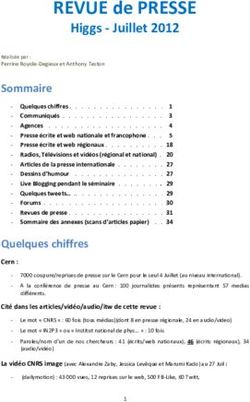 REVUE de PRESSE Higgs Juillet 2012 - CERN Indico