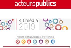 2019 Kit média POUR UNE COMMUNICATION 100 % SECTEUR PUBLIC - Acteurs publics