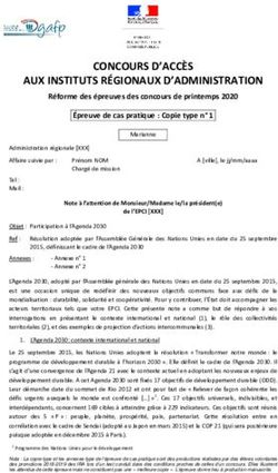 CONCOURS D'ACCÈS AUX INSTITUTS RÉGIONAUX D'ADMINISTRATION