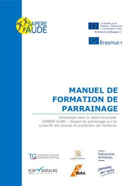 MANUEL DE FORMATION DE PARRAINAGE - Développé dans le cadre du projet SAPERE AUDE - Impact du parrainage sur la scolarité des jeunes en protection ...