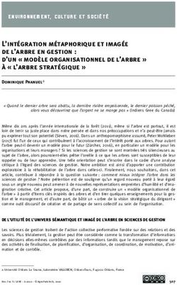 L'int&eacute;gration m&eacute;taphorique et imag&eacute;e de l'arbre en gestion : d'un " mod&egrave;le organisationnel de l'arbre " &agrave; " l'arbre strat&eacute;gique "