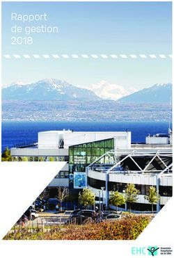 Rapport de gestion 2018 - Ensemble Hospitalier de la Côte EHC
