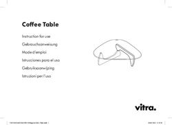Coffee Table Instruction for use Gebrauchsanweisung Mode d'emploi Istrucciones para el uso Gebruiksaanwijzing Istruzioni per l'uso