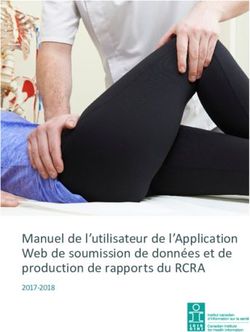 Manuel de l'utilisateur de l'Application Web de soumission de données et de production de rapports du RCRA 2017-2018 - CIHI