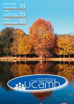 P. 3 souffle ses 30 bougies P. 5 La Torsade rajeunie P. 7 - Malleray-Bévilard - UCAVB