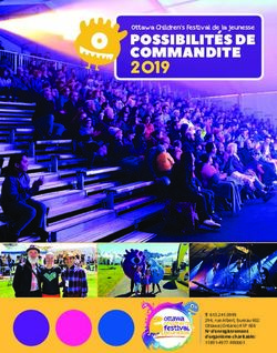 2019 POSSIBILIT&Eacute;S DE COMMANDITE - Ottawa Children's Festival de la jeunesse - Ottawa Childrens Festival