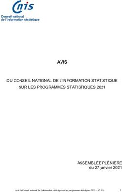 AVIS DU CONSEIL NATIONAL DE L'INFORMATION STATISTIQUE SUR LES PROGRAMMES STATISTIQUES 2021 - ASSEMBL&Eacute;E PL&Eacute;NI&Egrave;RE du 27 janvier 2021 - CNIS