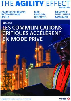 LES COMMUNICATIONS CRITIQUES ACC&Eacute;L&Egrave;RENT EN MODE PRIV&Eacute; - LE MACHINE LEARNING D&Eacute;CONGESTIONNE LA VILLE - les communications critiques ...