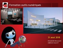 Formation outils num&eacute;riques - 31 aout 2018 Annabelle Broussard