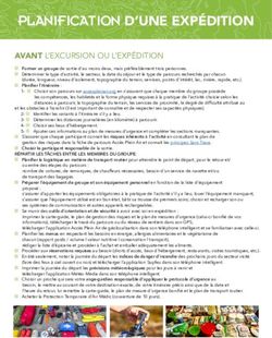 PLANIFICATION D'UNE EXPÉDITION - AVANT L'EXCURSION OU L'EXPÉDITION - Accès Plein Air