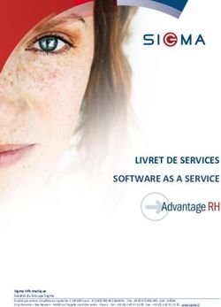 LIVRET DE SERVICES SOFTWARE AS A SERVICE - Sigma