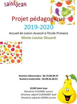 Projet pédagogique 2019-2020 - Maire de Saint-Jean