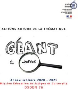 DSDEN 76 - ACTIONS AUTOUR DE LA THÉMATIQUE - Année scolaire 2020 - 2021 Mission Éducation Artistique et Culturelle - Éducation Artistique ...