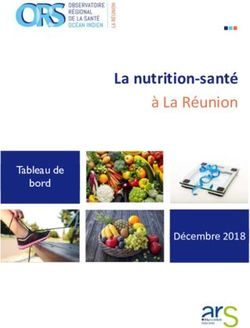 La nutrition-santé à La Réunion - Décembre 2018 - ORS Océan Indien
