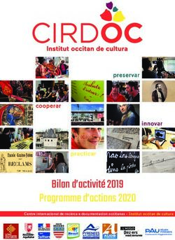 Bilan d'activité 2019 Programme d'actions 2020 - Centre internacional de recèrca e documentacion occitanas - Institut occitan de cultura - Cirdoc