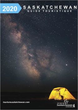 6 2020 SASKATCHEWAN tourismsaskatchewan.com - Tourism Saskatchewan