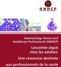 Leucémie aiguë chez les adultes: Une ressource destinée aux professionnels de la santé - Haematology Nurses and Healthcare Professionals (HNHCP) ...