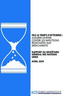 PAS LE TEMPS D'ATTENDRE : ASSURER L'AVENIR CONTRE LES INFECTIONS RÉSISTANTES AUX MÉDICAMENTS