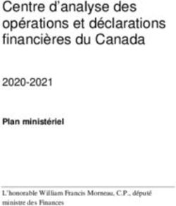 Centre d'analyse des opérations et déclarations financières du Canada 2020-2021 - FINTRAC