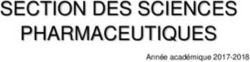 SECTION DES SCIENCES PHARMACEUTIQUES - Année académique 2017-2018 - Ecole de Pharmacie ...