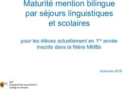 Maturité mention bilingue par séjours linguistiques et scolaires - pour les élèves actuellement en 1re année inscrits dans la filière MMBs ...