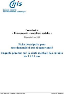 Fiche descriptive pour une demande d'avis d'opportunit&eacute; Enqu&ecirc;te p&eacute;renne sur la sant&eacute; mentale des enfants