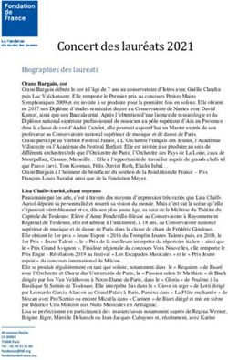 Concert des laure ats 2021 - Fondation de France