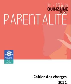 Cahier des charges 2021 - CAF