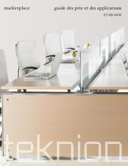 Marketplace guide des prix et des applications 27.09.2021 - Teknion