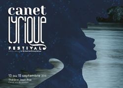 13 au 15 septembre 2018 - Théâtre Jean Piat Canet-en-Roussillon - canet lyrique festival