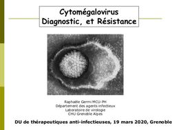 Cytomégalovirus Diagnostic, et Résistance - DU de thérapeutiques anti-infectieuses, 19 mars 2020, Grenoble - biologie
