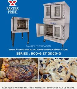 SÉRIES : BCO-G ET GDCO-G - MANUEL D'UTILISATION FOURS À CONVECTION AU GAZ PLEINE GRANDEUR SÉRIE CYCLONE - Bakers Pride