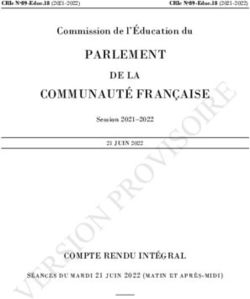 PARLEMENT COMMUNAUTÉ FRANÇAISE - DE LA Commission de l'Éducation du - Rodrigue Demeuse