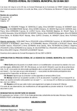 PROCES-VERBAL DU CONSEIL MUNICIPAL DU 26 MAI 2021