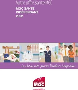 Votre offre santé MGC - MGC SANTÉ INDÉPENDANT 2022 - La solution santé pour les Travailleurs Indépendants - Votre offre santé MGC