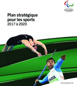 Plan stratégique pour les sports - 2017 à 2020 - www paralympic org - International Paralympic