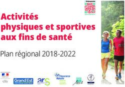 Activités physiques et sportives aux fins de santé - Plan régional 2018-2022 - ARS ...