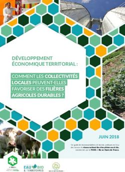 DÉVELOPPEMENT ÉCONOMIQUE TERRITORIAL : COMMENT LES COLLECTIVITÉS LOCALES PEUVENT-ELLES FAVORISER DES FILIÈRES AGRICOLES DURABLES ?