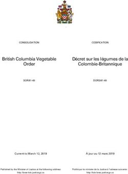 British Columbia Vegetable - Laws.justice.gc.ca