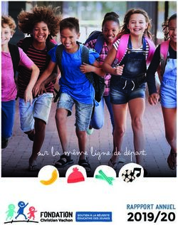 Sur la même ligne de départ - RAPPPORT ANNUEL - Fondation Christian Vachon