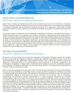 Bourse pour l'élaboration de politiques scientifiques de Mitacs