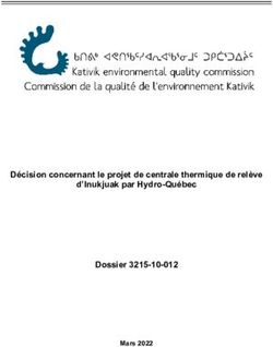 D&eacute;cision concernant le projet de centrale thermique de rel&egrave;ve d'Inukjuak par Hydro-Qu&eacute;bec Dossier 3215-10-012 - Mars 2022