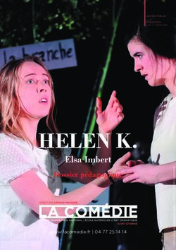HELEN K. Elsa Imbert Dossier p&eacute;dagogique - MC2: Grenoble