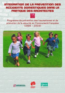 INTEGRATION DE LA PREVENTION DES ACCIDENTS DOMESTIQUES DANS LA PRATIQUE ...