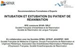 Critères prédictifs Difficultés et échecs du sevrage de la ventilation mécanique et des extubations - SKR
