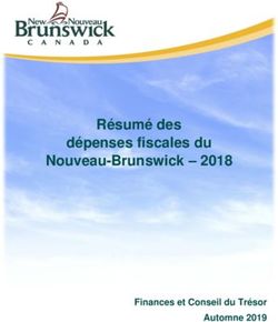 Résumé des dépenses fiscales du Nouveau-Brunswick 2018 - Finances et Conseil du Trésor Automne 2019
