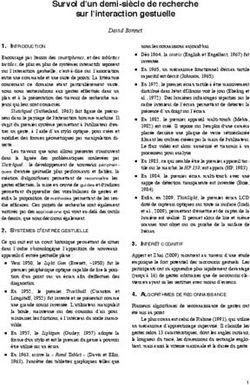 Survol dʼun demi-si&egrave;cle de recherche sur lʼinteraction gestuelle