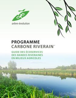 PROGRAMME CARBONE RIVERAIN TM GUIDE DES ÉCOSERVICES DES BANDES RIVERAINES EN MILIEUX AGRICOLES