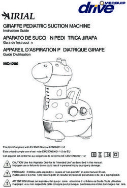 GIRAFFE PEDIATRIC SUCTION MACHINE - Instruction Guide