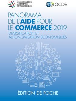 PANORAMA DE L'AIDE POUR LE COMMERCE 2019 DIVERSIFICATION ET AUTONOMISATION ÉCONOMIQUES